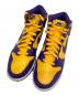 NIKE（ナイキ）の古着「Dunk High Retro（ダンクハイレトロ）」｜イエロー×パープル