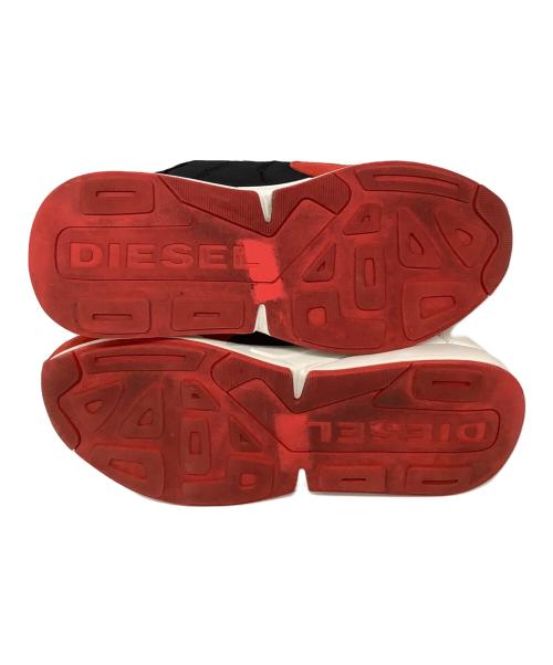 DIESEL（ディーゼル）DIESEL (ディーゼル) スニーカー レッド×ブラック サイズ:US10の古着・服飾アイテム