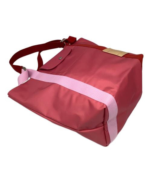 LONGCHAMP（ロンシャン）LONGCHAMP (ロンシャン) トートバッグ ピンク×レッドの古着・服飾アイテム
