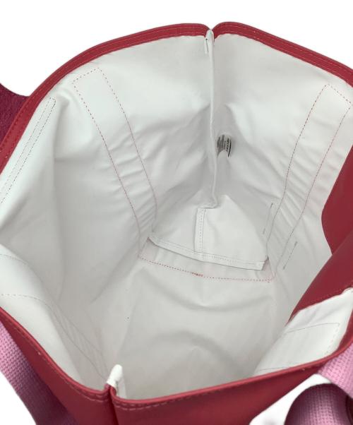 LONGCHAMP（ロンシャン）LONGCHAMP (ロンシャン) トートバッグ ピンク×レッドの古着・服飾アイテム