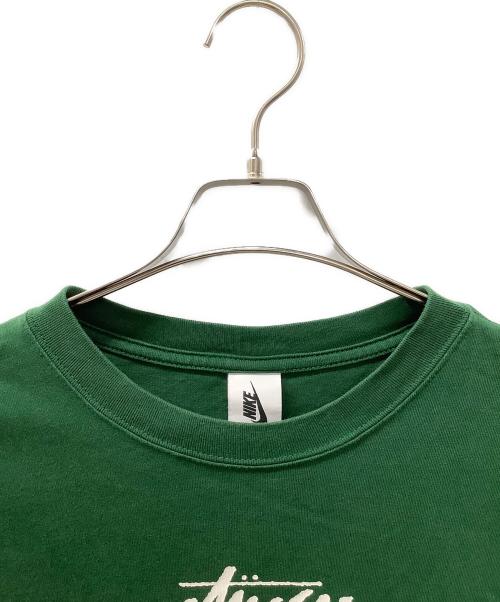 STUSSY×NIKE（ステューシー×ナイキ）STUSSY×NIKE (ステューシー×ナイキ) 半袖カットソー グリーン サイズ:Lの古着・服飾アイテム