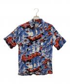 HOUSTONヒューストン）の古着「アロハシャツ」｜ブルー