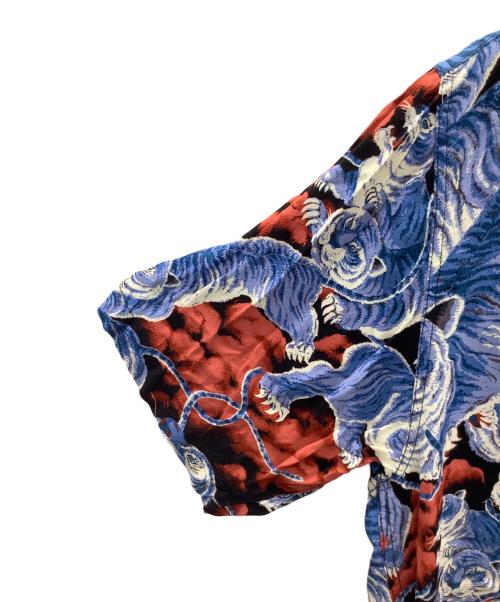 HOUSTON（ヒューストン）HOUSTON (ヒューストン) アロハシャツ ブルー サイズ:Lの古着・服飾アイテム