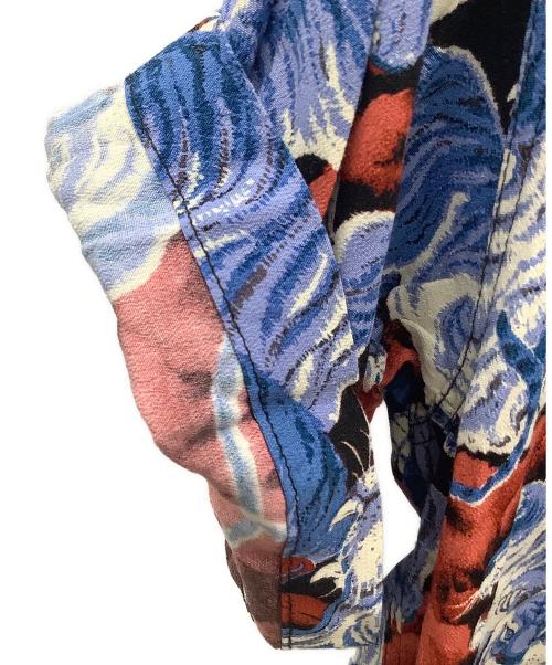 HOUSTON（ヒューストン）HOUSTON (ヒューストン) アロハシャツ ブルー サイズ:Lの古着・服飾アイテム