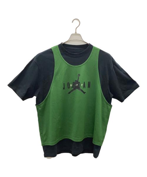OFFWHITE（オフホワイト）OFFWHITE (オフホワイト) NIKE (ナイキ) AS M J OW SS TOP FOREST（ジョーダン OW S/S トップ） グリーン×ブラック サイズ:XL 未使用品の古着・服飾アイテム