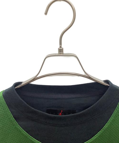 OFFWHITE（オフホワイト）OFFWHITE (オフホワイト) NIKE (ナイキ) AS M J OW SS TOP FOREST（ジョーダン OW S/S トップ） グリーン×ブラック サイズ:XL 未使用品の古着・服飾アイテム