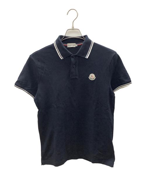 MONCLER（モンクレール）MONCLER (モンクレール) ポロシャツ ネイビー サイズ:Sの古着・服飾アイテム
