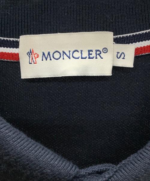 MONCLER（モンクレール）MONCLER (モンクレール) ポロシャツ ネイビー サイズ:Sの古着・服飾アイテム