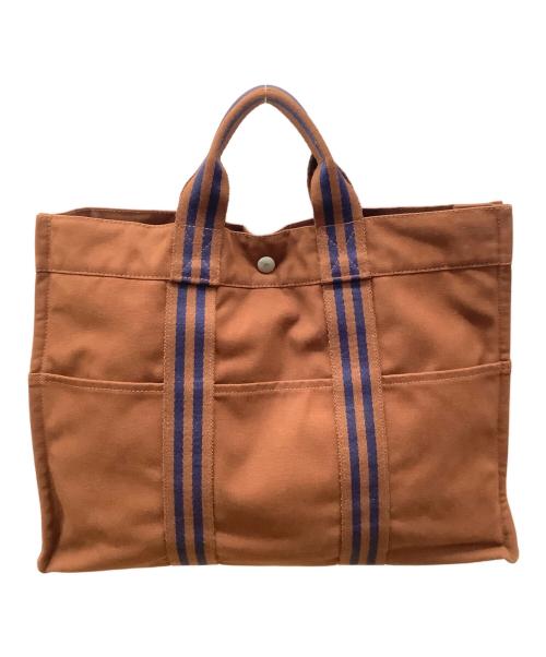 HERMES（エルメス）HERMES (エルメス) フールトゥ ブラウン×ネイビーの古着・服飾アイテム