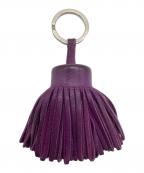 HERMESエルメス）の古着「カルメン 	フリンジキーホルダー」｜パープル