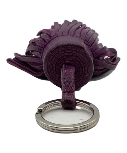 HERMES（エルメス）HERMES (エルメス) カルメン 	フリンジキーホルダー パープルの古着・服飾アイテム