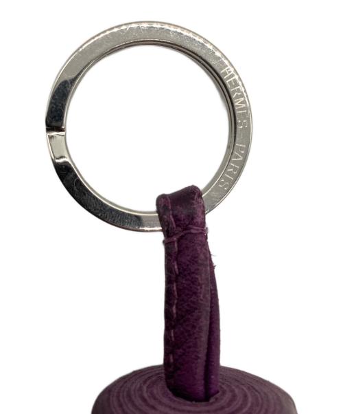 HERMES（エルメス）HERMES (エルメス) カルメン 	フリンジキーホルダー パープルの古着・服飾アイテム