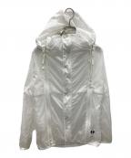 FINAL HOMEファイナルホーム）の古着「シースルー 多重ジップ ナイロン フード ジャケット」｜ホワイト