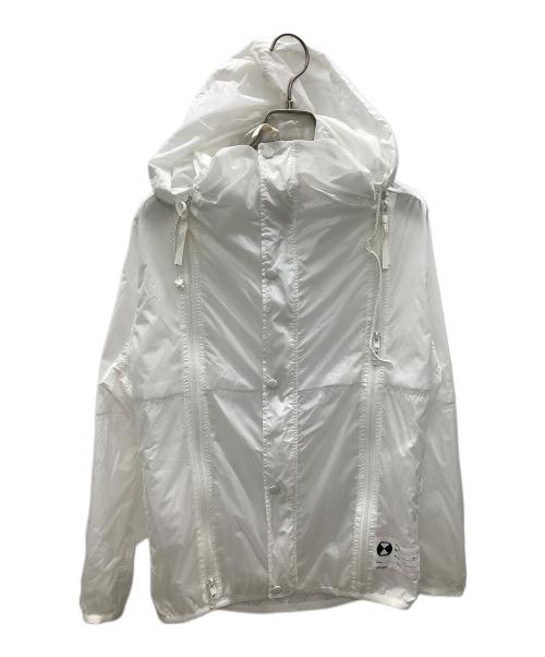 FINAL HOME（ファイナルホーム）FINAL HOME (ファイナルホーム) シースルー 多重ジップ ナイロン フード ジャケット ホワイト サイズ:XSの古着・服飾アイテム