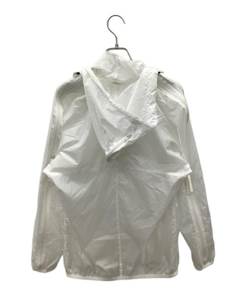FINAL HOME（ファイナルホーム）FINAL HOME (ファイナルホーム) シースルー 多重ジップ ナイロン フード ジャケット ホワイト サイズ:XSの古着・服飾アイテム