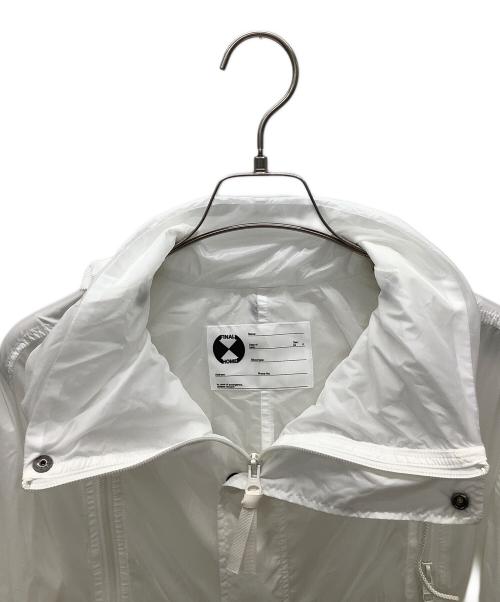 FINAL HOME（ファイナルホーム）FINAL HOME (ファイナルホーム) シースルー 多重ジップ ナイロン フード ジャケット ホワイト サイズ:XSの古着・服飾アイテム