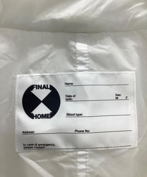 FINAL HOME（ファイナルホーム）FINAL HOME (ファイナルホーム) シースルー 多重ジップ ナイロン フード ジャケット ホワイト サイズ:XSの古着・服飾アイテム