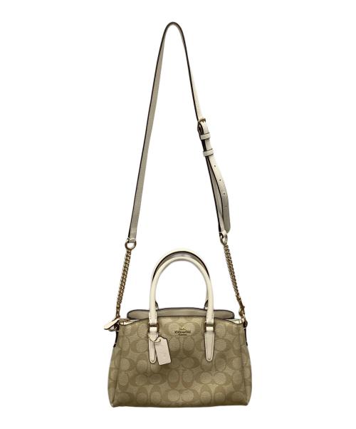 COACH（コーチ）COACH (コーチ) 2WAYショルダーバッグ ベージュの古着・服飾アイテム