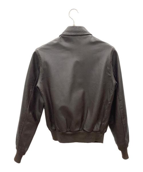 Willis&Geiger（ウィルスガイガー）Willis&Geiger (ウィルスガイガー) A-2レザーフライトジャケット ブラウン サイズ:36の古着・服飾アイテム