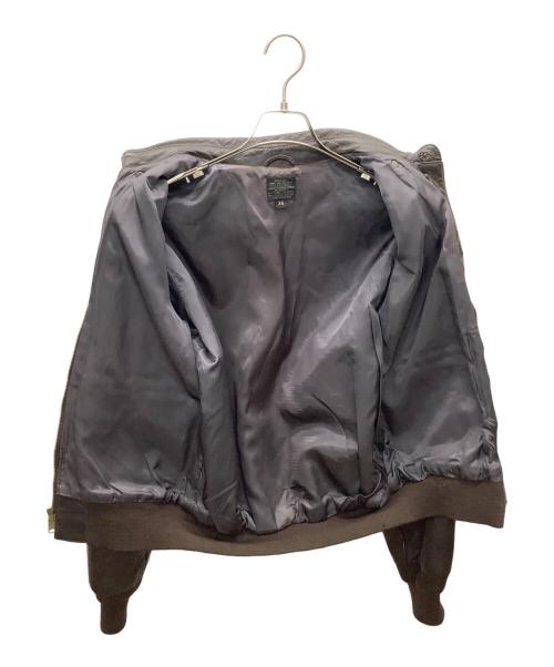 Willis&Geiger（ウィルスガイガー）Willis&Geiger (ウィルスガイガー) A-2レザーフライトジャケット ブラウン サイズ:36の古着・服飾アイテム