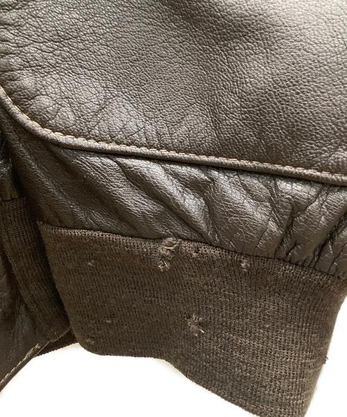 Willis&Geiger（ウィルスガイガー）Willis&Geiger (ウィルスガイガー) A-2レザーフライトジャケット ブラウン サイズ:36の古着・服飾アイテム