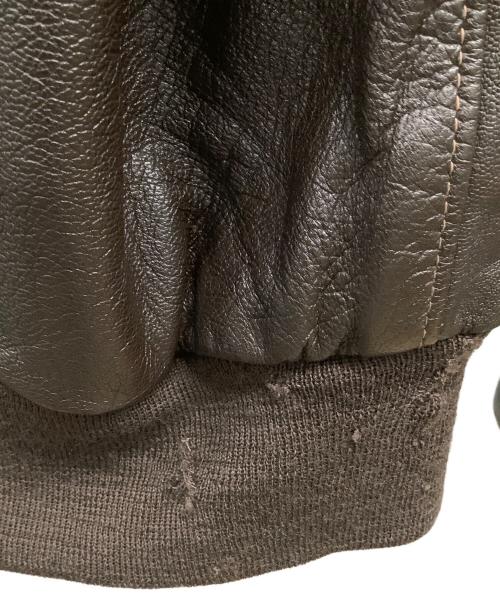 Willis&Geiger（ウィルスガイガー）Willis&Geiger (ウィルスガイガー) A-2レザーフライトジャケット ブラウン サイズ:36の古着・服飾アイテム