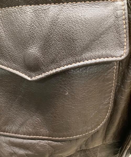 Willis&Geiger（ウィルスガイガー）Willis&Geiger (ウィルスガイガー) A-2レザーフライトジャケット ブラウン サイズ:36の古着・服飾アイテム