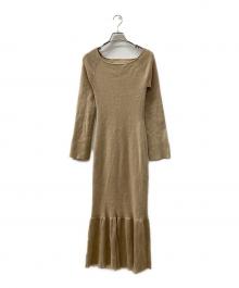 AND MARY（アンドマリー）の古着「ニットワンピース」｜ベージュ