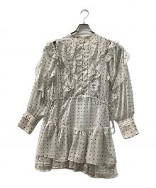 Snidel（スナイデル）の古着「シフォンフリルミニワンピ」｜ホワイト