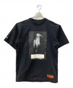 HERON PRESTONヘロンプレストン）の古着「グラフィックTシャツ」｜ブラック