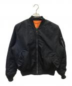 ALPHAアルファ）の古着「MA-1ジャケット」｜ブラック