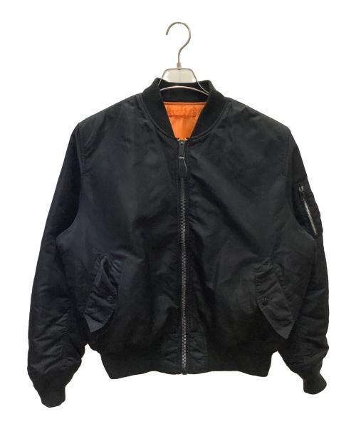 ALPHA（アルファ）ALPHA (アルファ) MA-1ジャケット ブラック サイズ:Lの古着・服飾アイテム