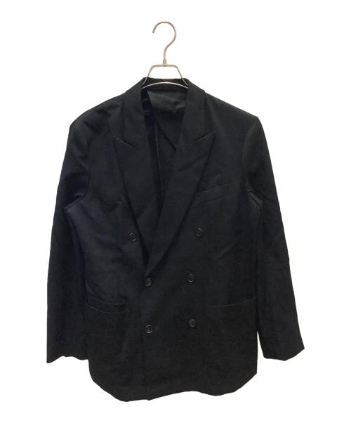 CABAN（キャバン）CABAN (キャバン) ウールギャバジン ダブルブレストジャケット ブラック サイズ:Mの古着・服飾アイテム