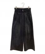 MAISON SPECIALメゾンスペシャル）の古着「ダブルウエストバギーデニム」｜グレー