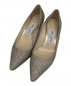 JIMMY CHOOジミーチュウ）の古着「グリッターパンプス」｜グレー