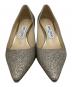 中古・古着 JIMMY CHOO (ジミーチュウ) グリッターパンプス グレー サイズ:35：10000円