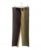 Lehレー）の古着「グラデーションスラックス」｜ブラウン×ベージュ