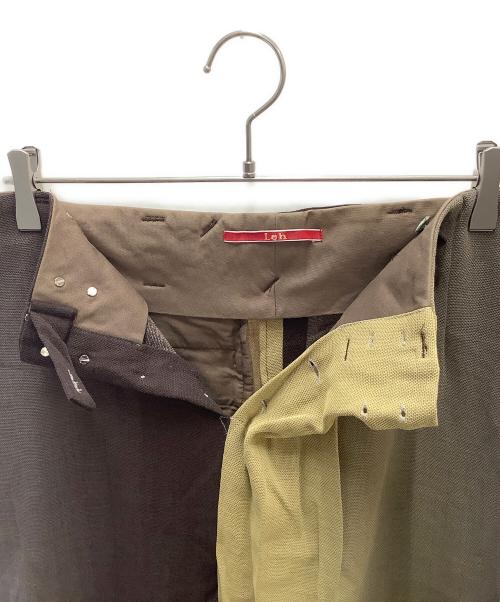 Leh（レー）Leh (レー) グラデーションスラックス ブラウン×ベージュ サイズ:Mの古着・服飾アイテム