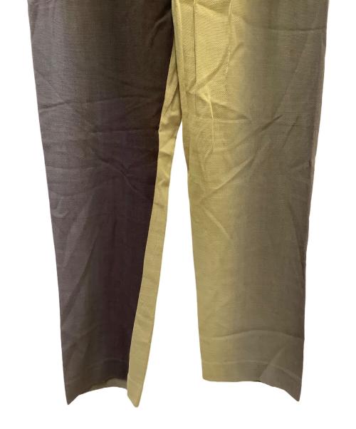 Leh（レー）Leh (レー) グラデーションスラックス ブラウン×ベージュ サイズ:Mの古着・服飾アイテム