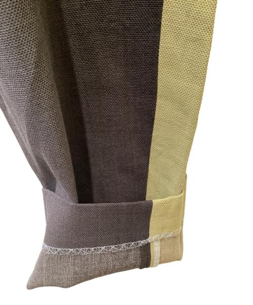 Leh（レー）Leh (レー) グラデーションスラックス ブラウン×ベージュ サイズ:Mの古着・服飾アイテム