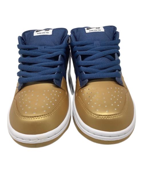 NIKE SB（ナイキエスビー）NIKE SB (ナイキエスビー) Supreme (シュプリーム) Dunk Low OG（ダンクロー） ネイビー×ゴールド サイズ:US7 未使用品の古着・服飾アイテム