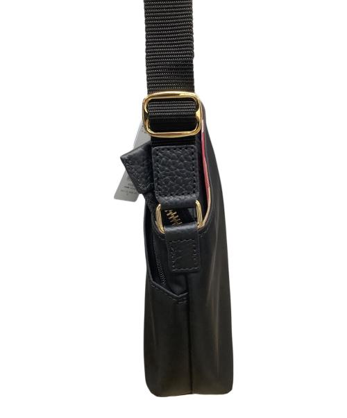 BLUE LABEL CRESTBRIDGE（ブルーレーベルクレストブリッジ）BLUE LABEL CRESTBRIDGE (ブルーレーベルクレストブリッジ) パーシャルクレストブリッジチェックナイロンミニショルダー ブラック 未使用品の古着・服飾アイテム