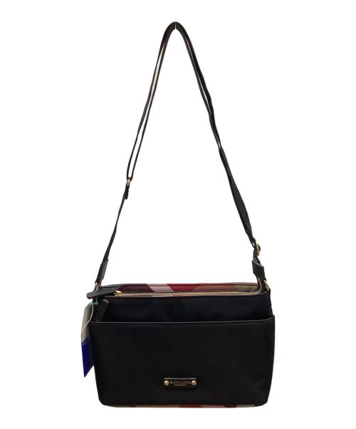 BLUE LABEL CRESTBRIDGE（ブルーレーベルクレストブリッジ）BLUE LABEL CRESTBRIDGE (ブルーレーベルクレストブリッジ) パーシャルクレストブリッジチェックナイロンミニショルダー ブラック 未使用品の古着・服飾アイテム