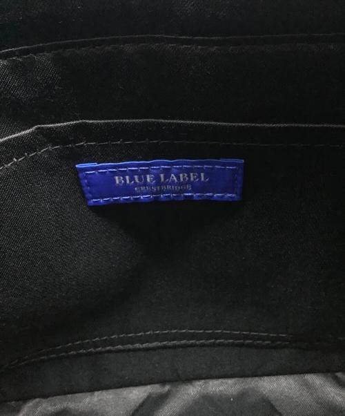 BLUE LABEL CRESTBRIDGE（ブルーレーベルクレストブリッジ）BLUE LABEL CRESTBRIDGE (ブルーレーベルクレストブリッジ) パーシャルクレストブリッジチェックナイロンミニショルダー ブラック 未使用品の古着・服飾アイテム