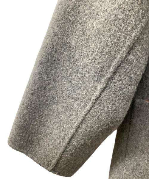 ADORE（アドーア）ADORE (アドーア) ノーカラーリバーロングコート オレンジ サイズ:38の古着・服飾アイテム