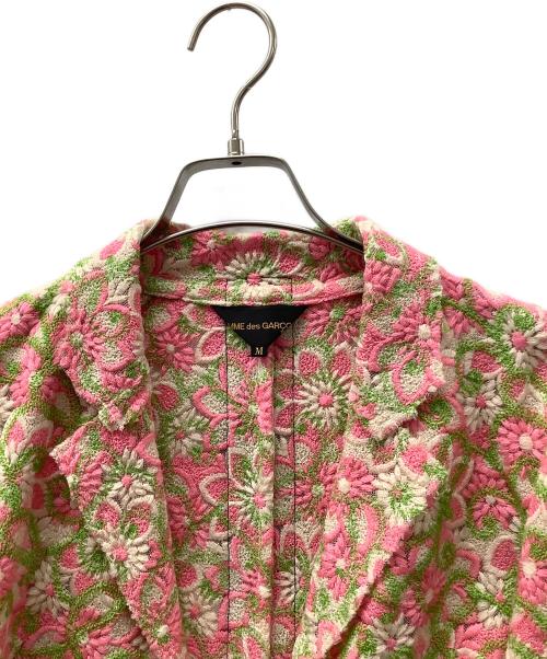 COMME des GARCONS（コムデギャルソン）COMME des GARCONS (コムデギャルソン) テーラードジャケット グリーン×ピンク サイズ:Mの古着・服飾アイテム