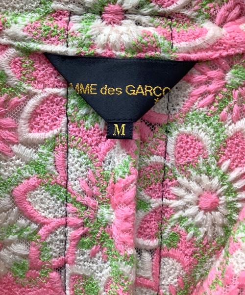 COMME des GARCONS（コムデギャルソン）COMME des GARCONS (コムデギャルソン) テーラードジャケット グリーン×ピンク サイズ:Mの古着・服飾アイテム