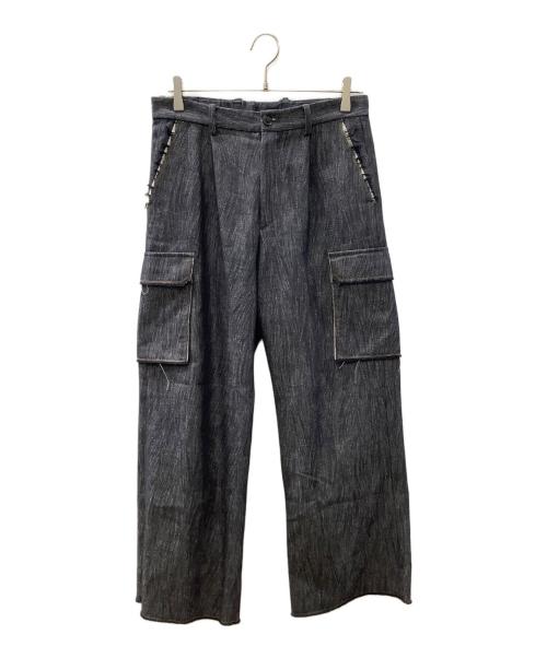 UNITED TOKYO（ユナイテッドトーキョー）UNITED TOKYO (ユナイテッドトーキョー) アトラスデニムウールカーゴパンツ ネイビー サイズ:1の古着・服飾アイテム