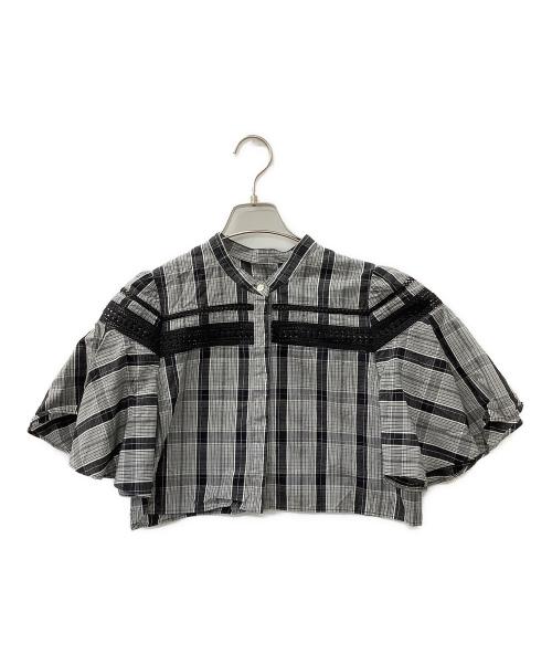 furfur（ファーファー）furfur (ファーファー) 2WAYティアードワンピース ホワイト×ブラック サイズ:Fの古着・服飾アイテム