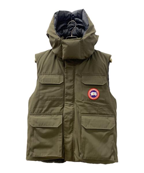 CANADA GOOSE（カナダグース）CANADA GOOSE (カナダグース) HUDSON　ダウンベスト オリーブ サイズ:Lの古着・服飾アイテム